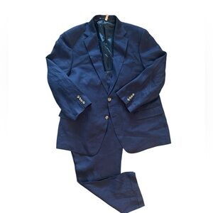 Hart Schaffner Marx 46 S 1 Vent Wool Suit 26” Inseam 36” Waist